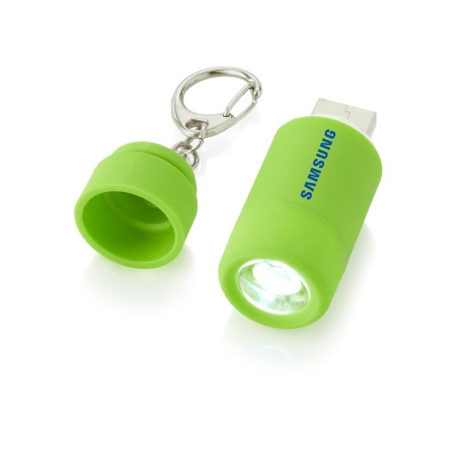Мини-фонарь Avior с зарядкой от USB, зеленый