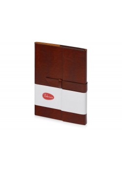 Бизнес-блокнот А5 с клапаном Fabrizio, 80 листов, коричневый