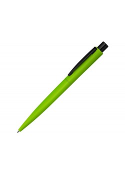 Ручка шариковая металлическая LUMOS M soft-touch, зеленое яблоко/черный