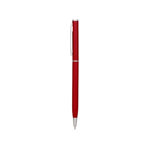 Ручка металлическая шариковая Slim, красный