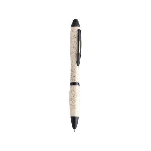 Ручка шариковая LIKA из пшеничного волокна, бежевый/черный