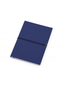 Блокнот Horizon с горизонтальной резинкой, гибкая обложка, 80 листов, синий