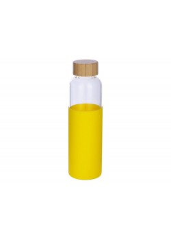 Бутылка для воды стеклянная Refine, в чехле, 550 мл, желтый