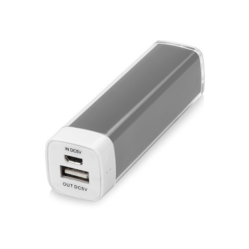 Портативное зарядное устройство Ангра, 2200 mAh, серый
