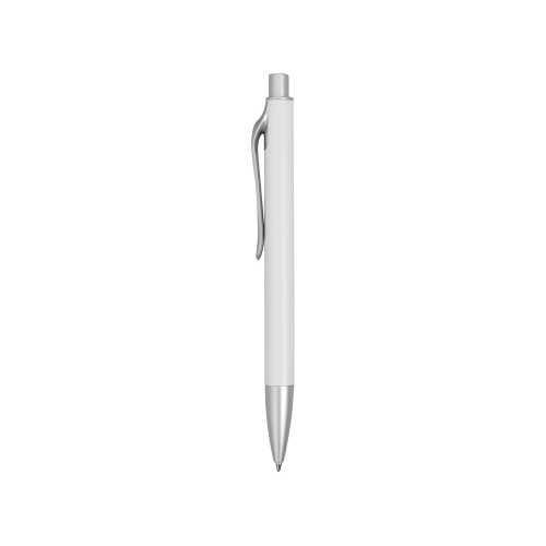 Ручка металлическая шариковая Large, белый/серебристый