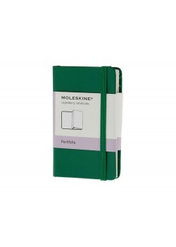 Папка Moleskine Portfolio (с кармашками), ХSmall (6,5x10,5см), зеленый
