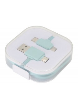 Цветной зарядный кабель, мятный