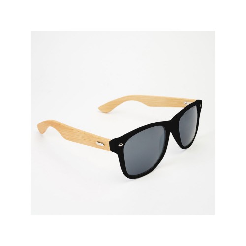 Солнцезащитные очки EDEN с дужками из натурального бамбука, натуральный/черный