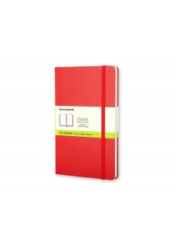 Записная книжка Moleskine Classic (нелинованный) в твердой обложке, Pocket (9x14см), красный