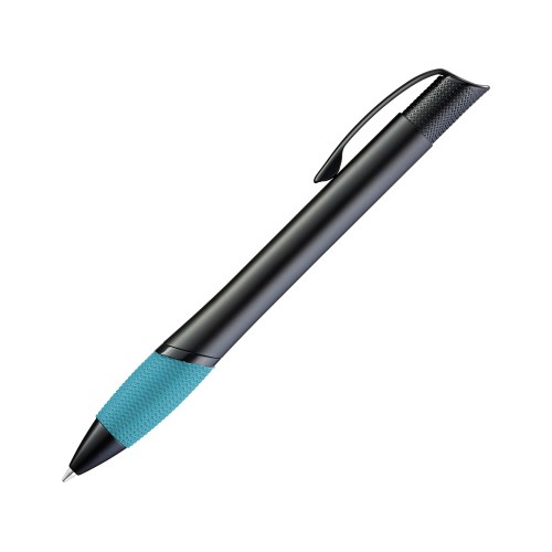 Ручка шариковая металлическая OPERA M, лазурный/черный