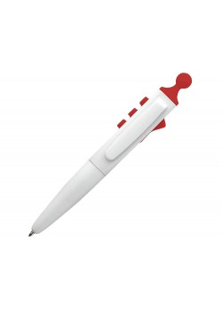 Ручка шариковая Clic Pen, белый/красный
