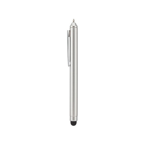 Ручка шариковая Nilsia со стилусом, жемчужный с матовой окантовкой