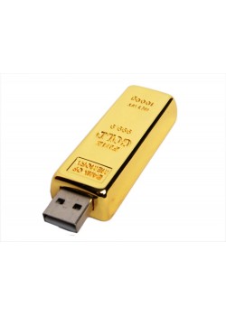 USB-флешка на 16 Гб в виде слитка золота, золотой