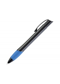 Ручка шариковая металлическая OPERA M, голубой/черный