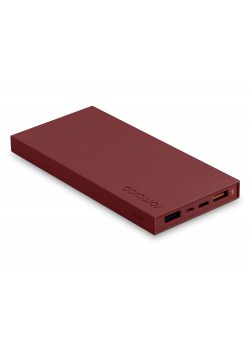 Внешний аккумулятор Rombica NEO ARIA Claret, 10 000 мАч, Soft-touch, PD, QCharge, Type-C, бордовый