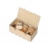 Подарочный набор с тремя видами варенья и новогодним украшением в деревянной коробке Trio Sweet