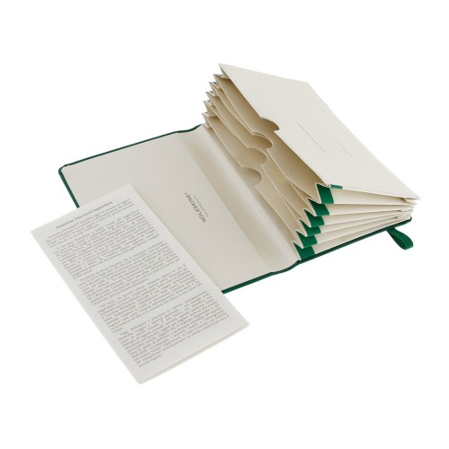 Папка Moleskine Portfolio (с кармашками), Pocket (9х14см), зеленый