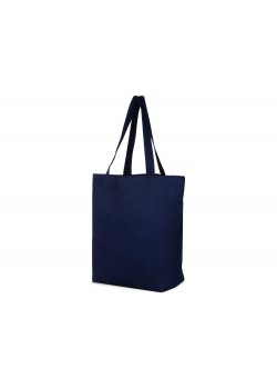 Сумка с широким дном и боками, синий