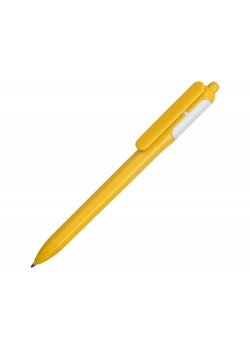 Ручка шариковая цветная, желтый/белый