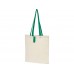 Складная эко-сумка Nevada из хлопка плотностью 100 г/м², зеленый