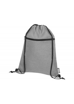 Рюкзак со шнурком Ross из переработанного ПЭТ, heather medium grey