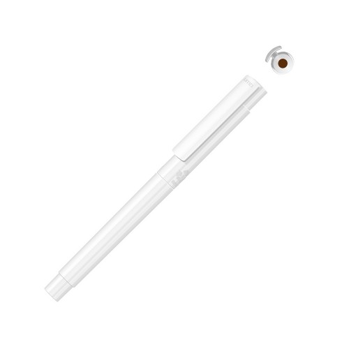 Капиллярная ручка в корпусе из переработанного материала rPET RECYCLED PET PEN PRO FL, белый с коричневыми чернилами