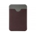 Чехол-картхолдер Favor на клеевой основе на телефон для пластиковых карт и и карт доступа, коричневый