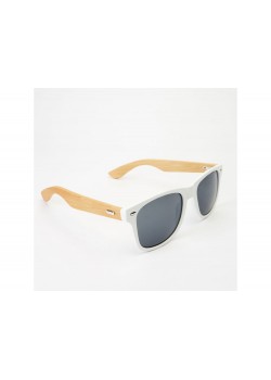Солнцезащитные очки EDEN с дужками из натурального бамбука, натуральный/белый