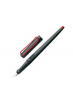 Ручка перьевая 015 joy, Черный/красный клип, 1.5 mm