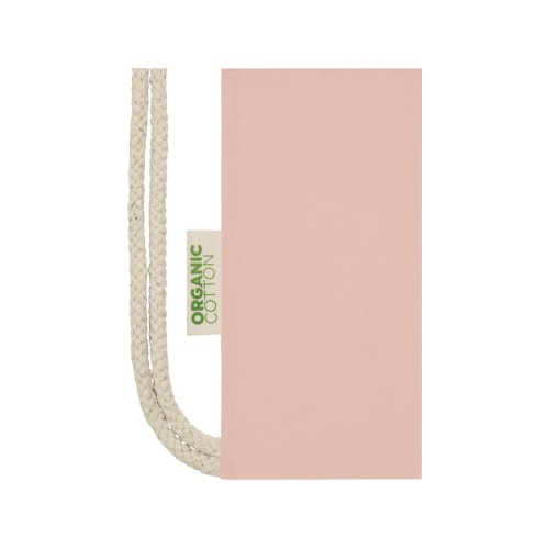 Orissa, рюкзак со шнурком из органического хлопка плотностью 140 г/м², соответствующего требованиям стандарта, pale blush pink
