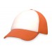 Бейсболка под сублимацию с сеткой Newport, оранжевый/белый