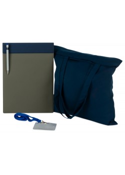 Набор для конференций Conferencier, темно-синий