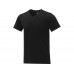Somoto Мужская футболка с коротким рукавом и V-образным вырезом , черный