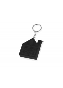 Брелок-рулетка Домик, 1 м., черный