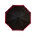 Зонт-трость Kris 23 полуавтомат, черный/красный
