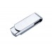 USB-флешка металлическая поворотная на 4 ГБ, глянец