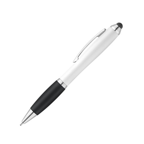 SANS BK. Шариковая ручка с зажимом из металла, Черный