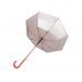 Зонт-трость Silver Color полуавтомат, красный/серебристый