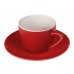 Чайная пара базовой формы Lotos, 250мл, красный