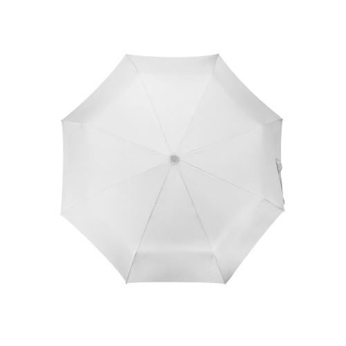 Зонт складной Tempe, механический, 3 сложения, с чехлом, белый (Р)