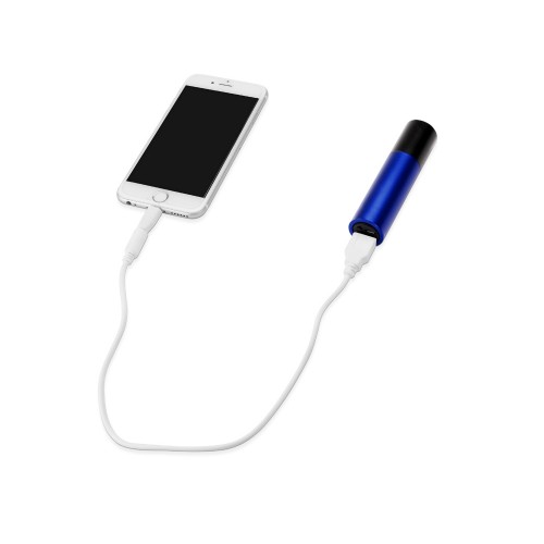 Портативное зарядное устройство Юпитер с фонариком, 3000 mAh, синий
