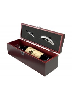 Коробка для вина Executive с пробкой для бутылки и штопором