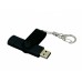 Флешка с поворотным механизмом, c дополнительным разъемом Micro USB, 16 Гб, черный