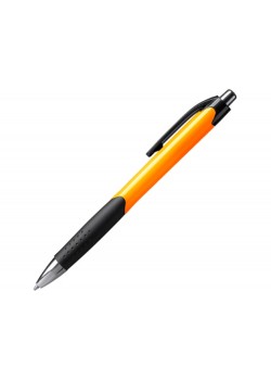 Ручка пластиковая шариковая DANTE, черный/апельсин