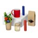 Подарочный набор Ягодный сад с чаем, свечами, кружкой, крем-медом, мылом