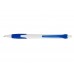 Ручка шариковая Santa Monica, белый/синий, черные чернила
