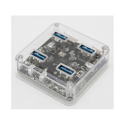 USB-концентратор Orico MH4U-U3 (прозрачный)