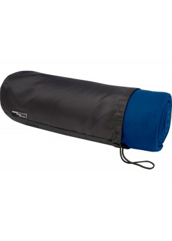 Плед Willow из флиса, вторичного ПЭТ, темно-синий