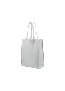 Ламинированная сумка для покупок среднего размера, белый
