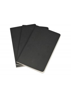 Записная книжка Moleskine Cahier (нелинованный, 3 шт.), Large (13х21см), черный